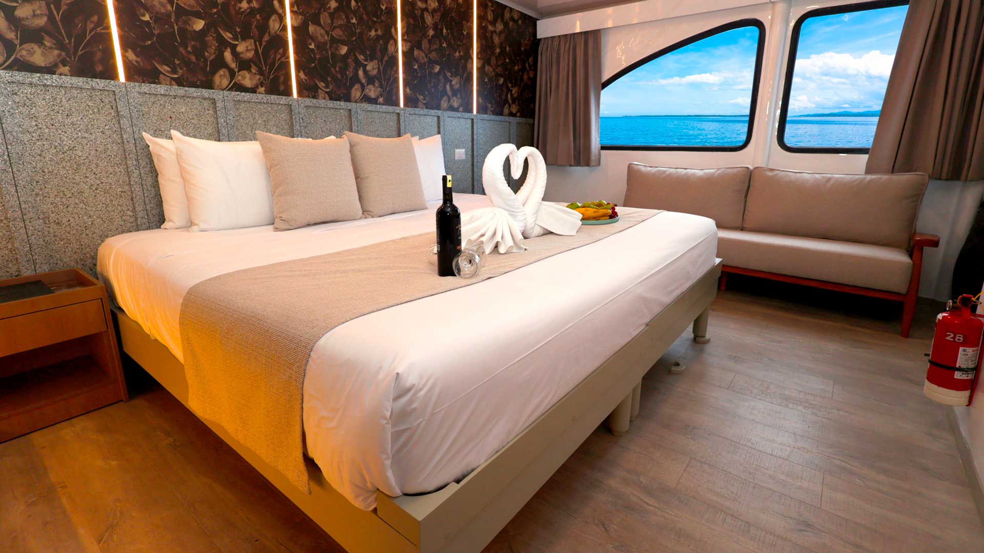 Cabins Slide Ecogalaxy Catamaran- Galaxy Cruises