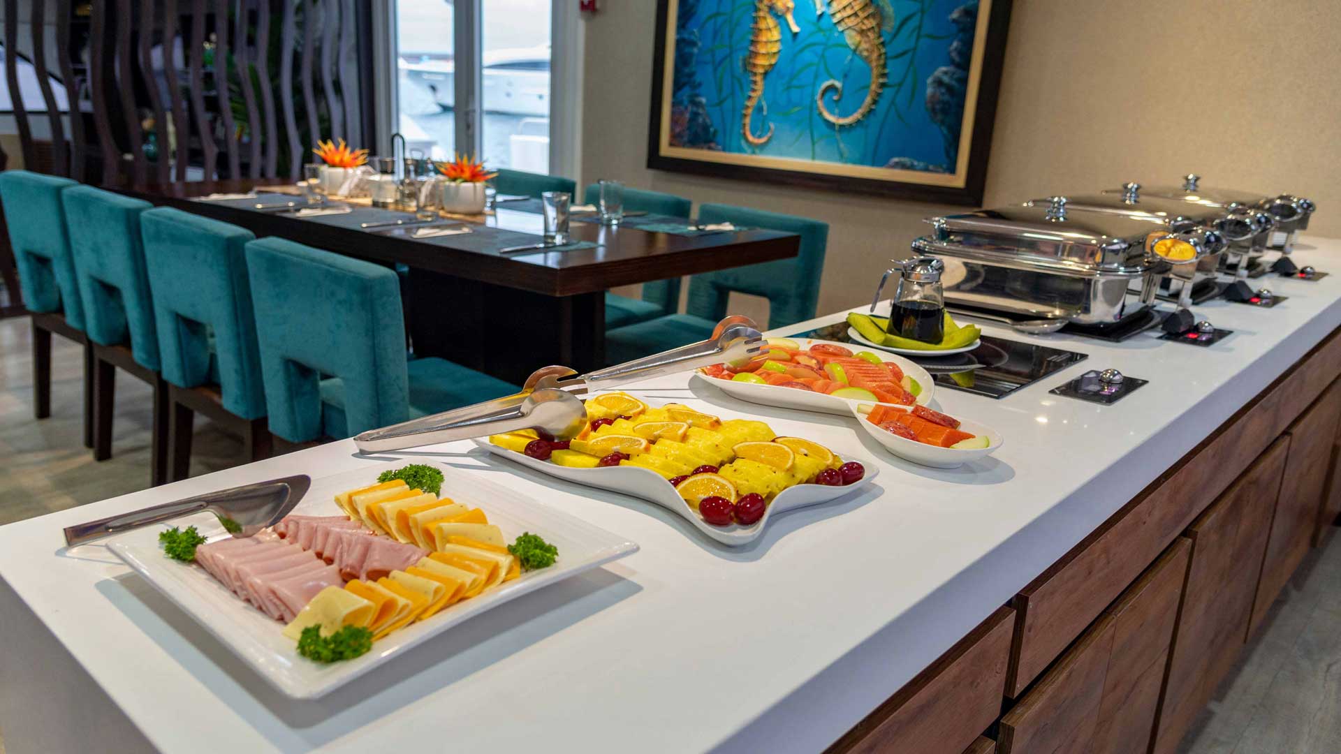 Cuisine Slide Ecogalaxy Catamaran- Galaxy Cruises