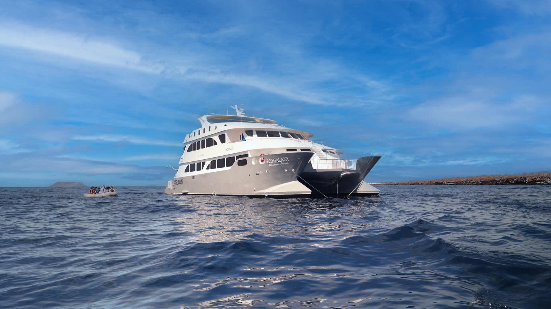  Slide Exterior Ecogalaxy Catamaran- Galaxy Cruises